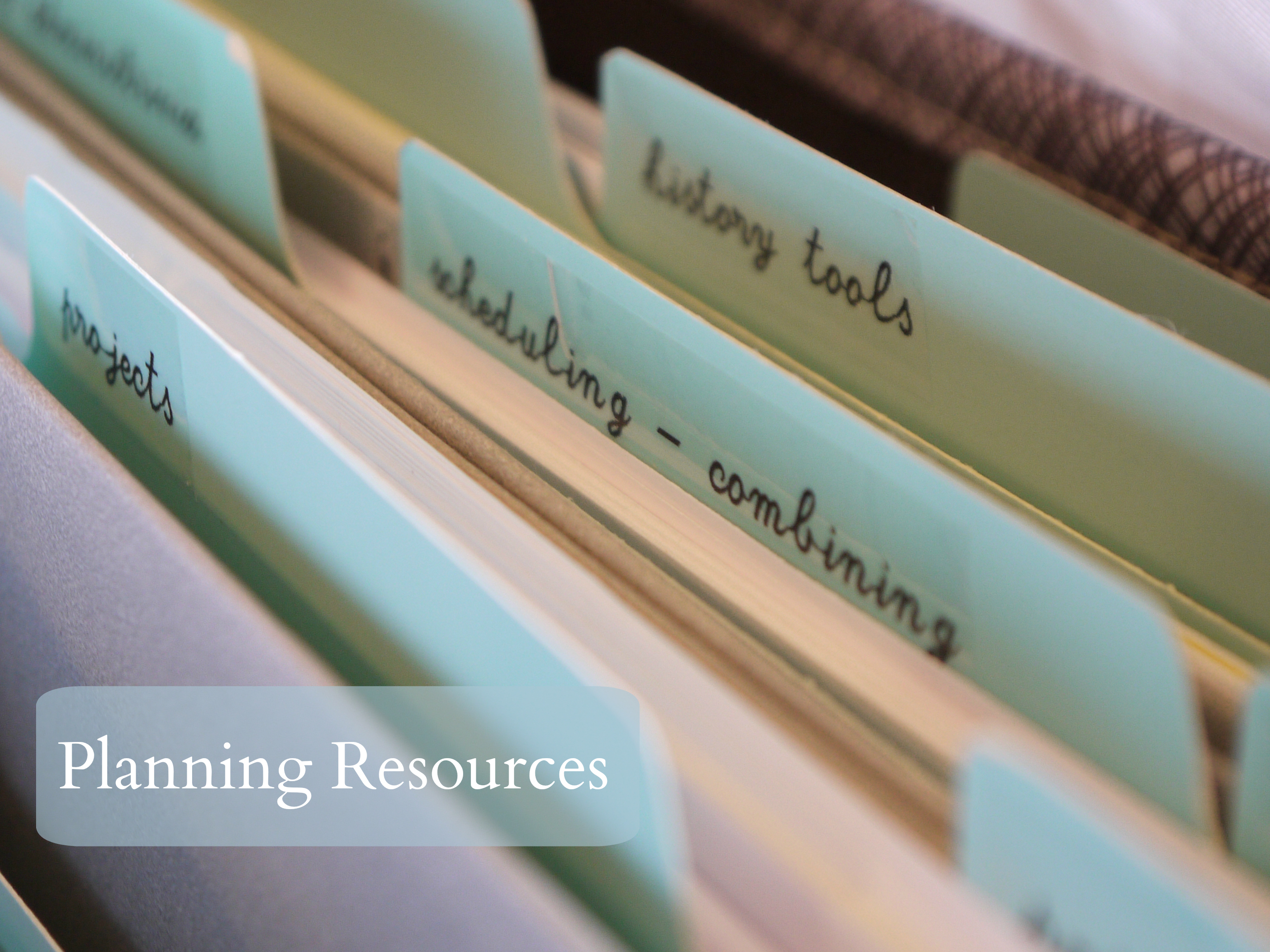 planning resources