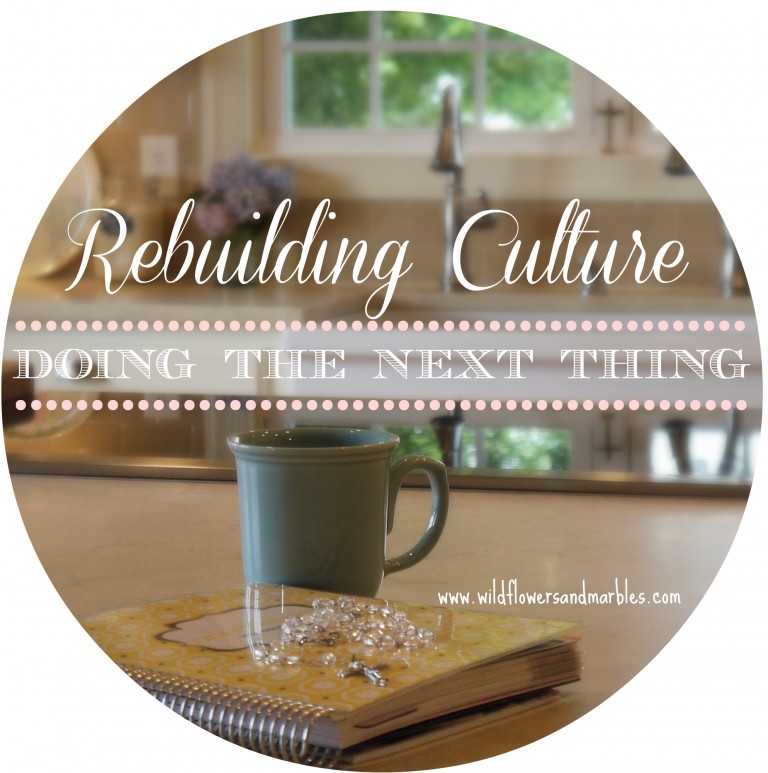 Truth & Beauty: Rebuilding Culture By Doing the Next Thing