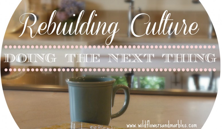 Truth & Beauty: Rebuilding Culture By Doing the Next Thing