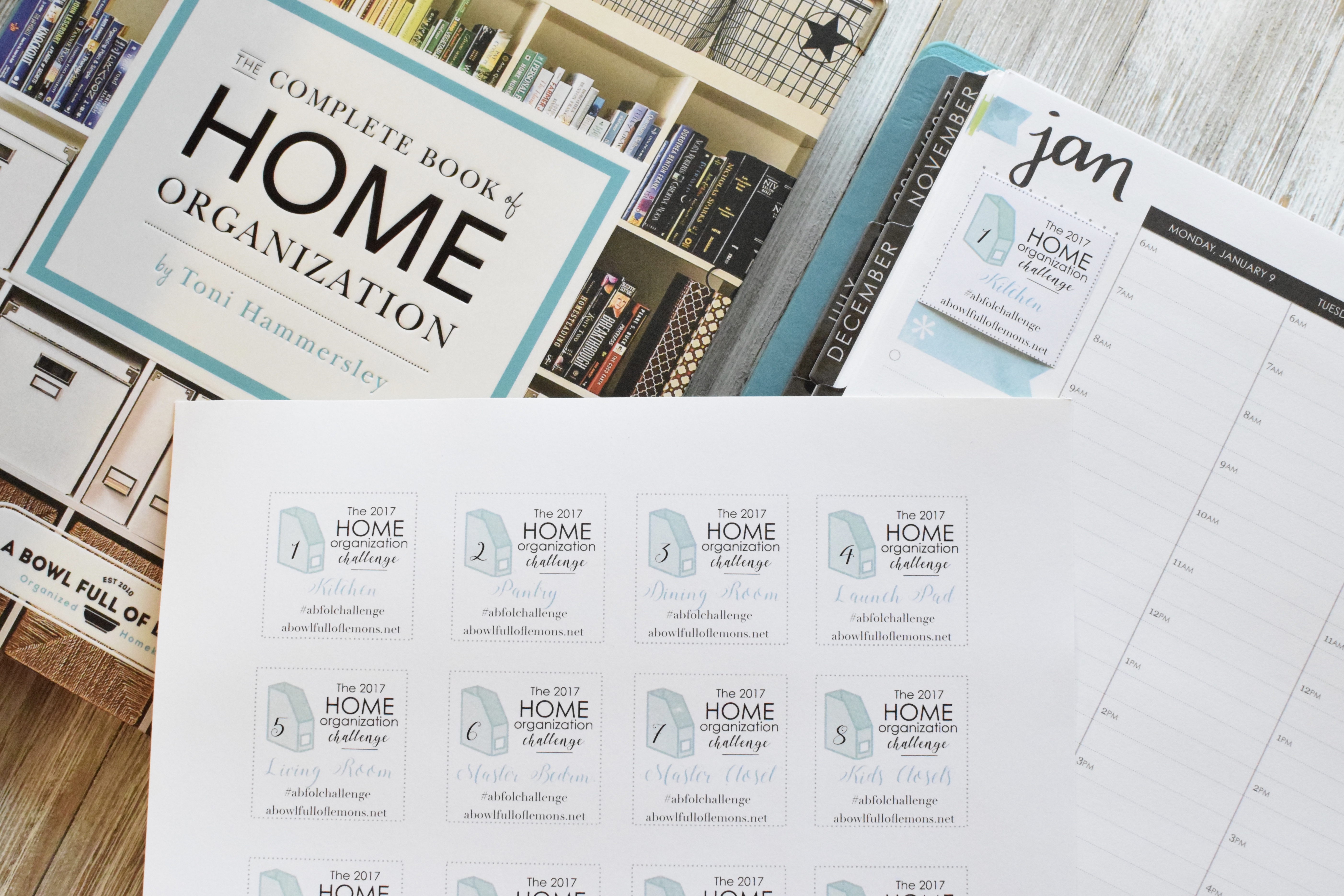 Join me for the 2017 Home Organization Challenge! {free printable}