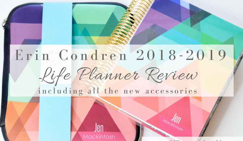 Erin Condren 2018-2019 Life Planner – Review of all the Newness
