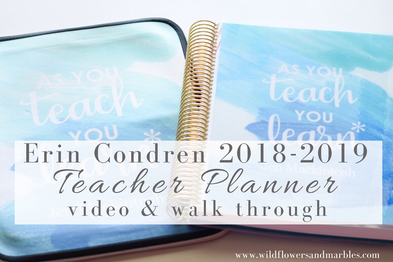 Erin Condren Teacher Planner 2018 – Video & Walk Through