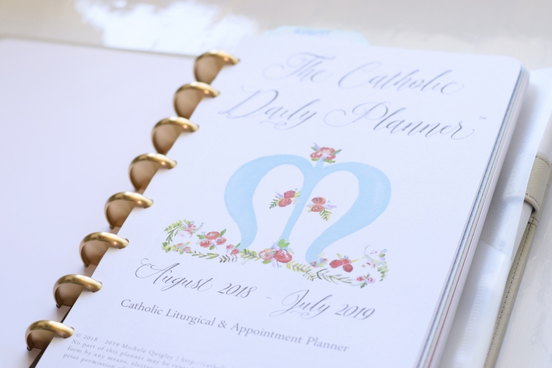 The Catholic Daily Planner A Review Wildflowers and Marbles