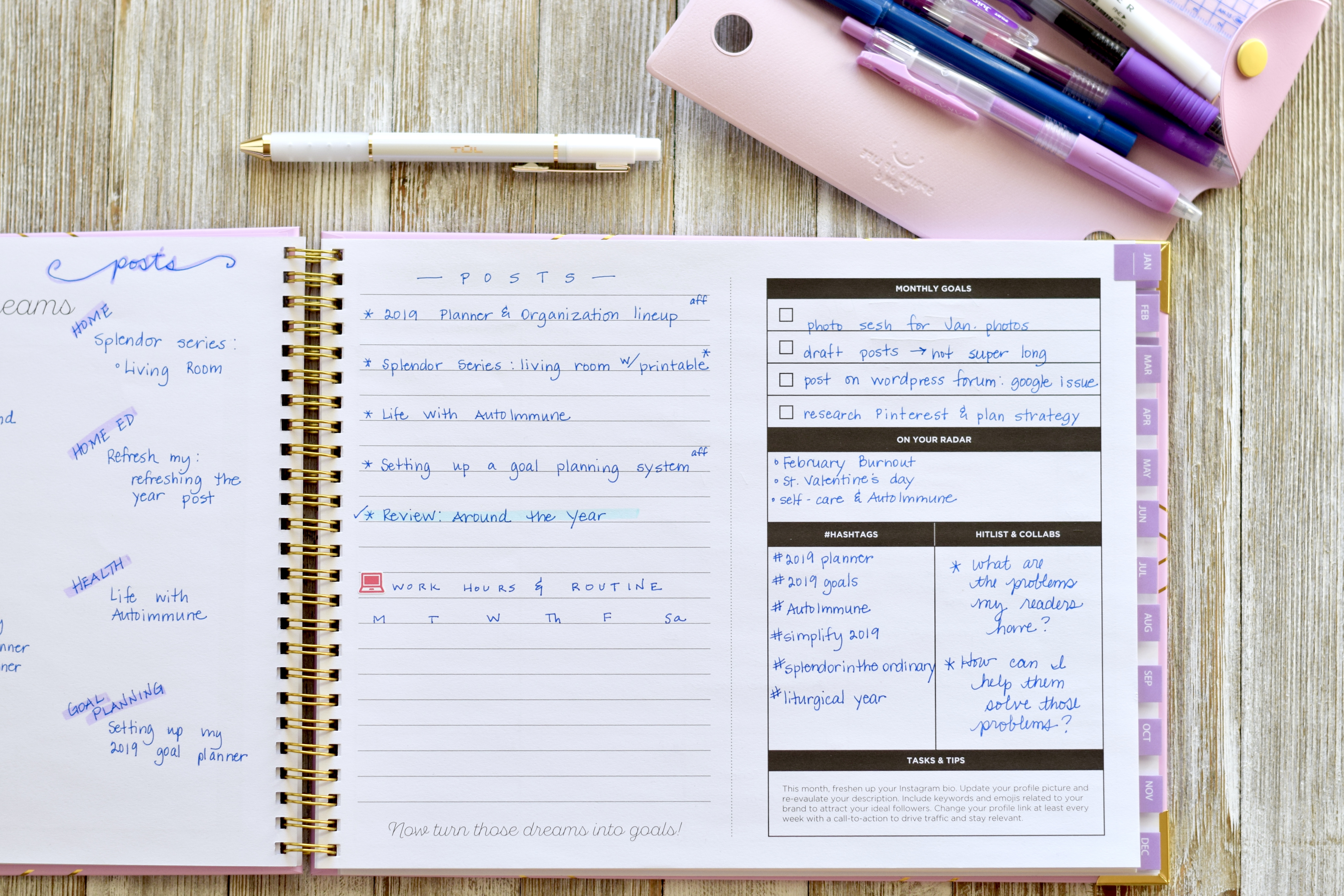 2019 Planner Lineup – Tools That Leverage My Day | | Wildflowers and ...