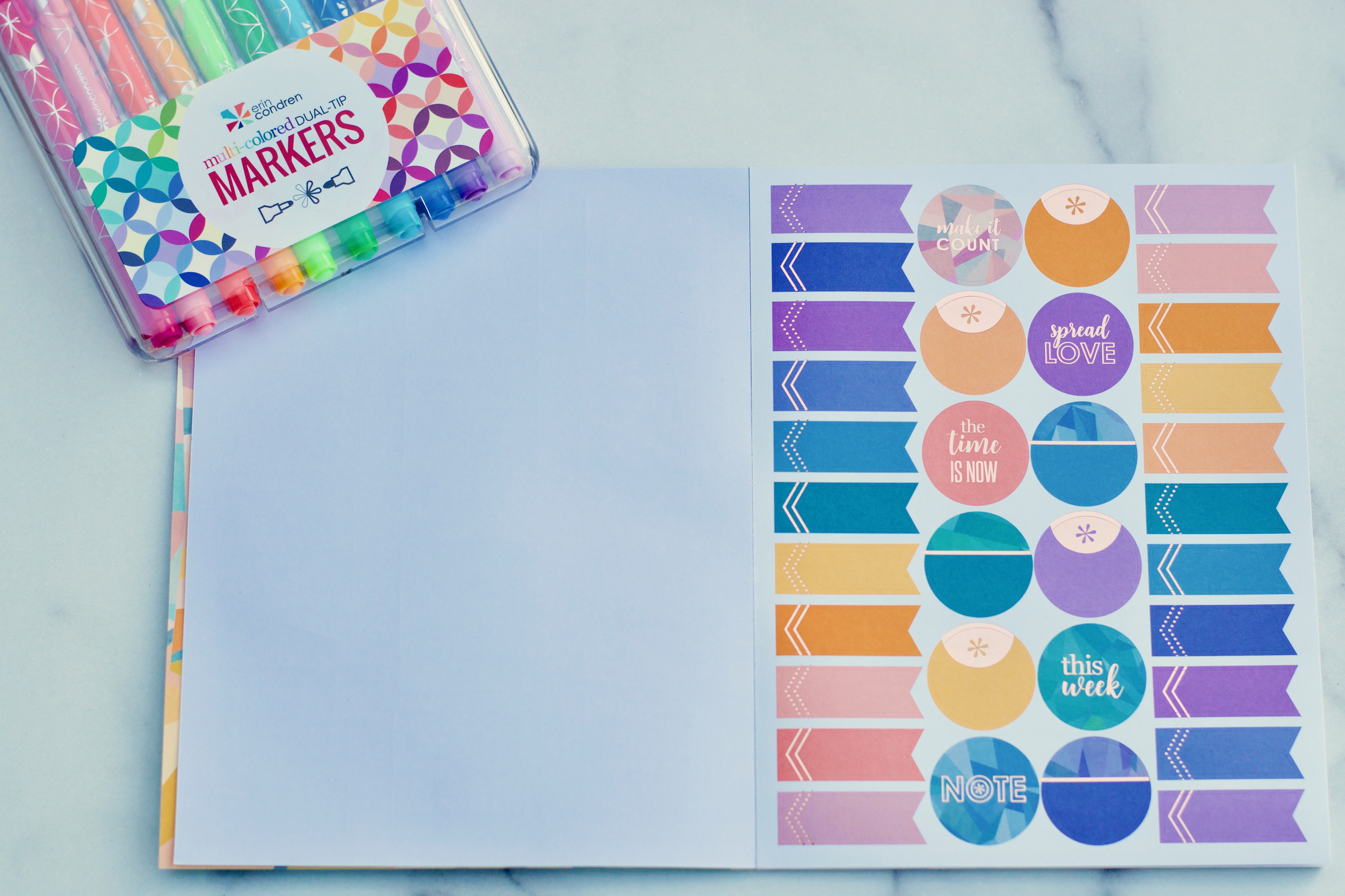  Erin Condren Designer Colorful Dual - Tip Markers