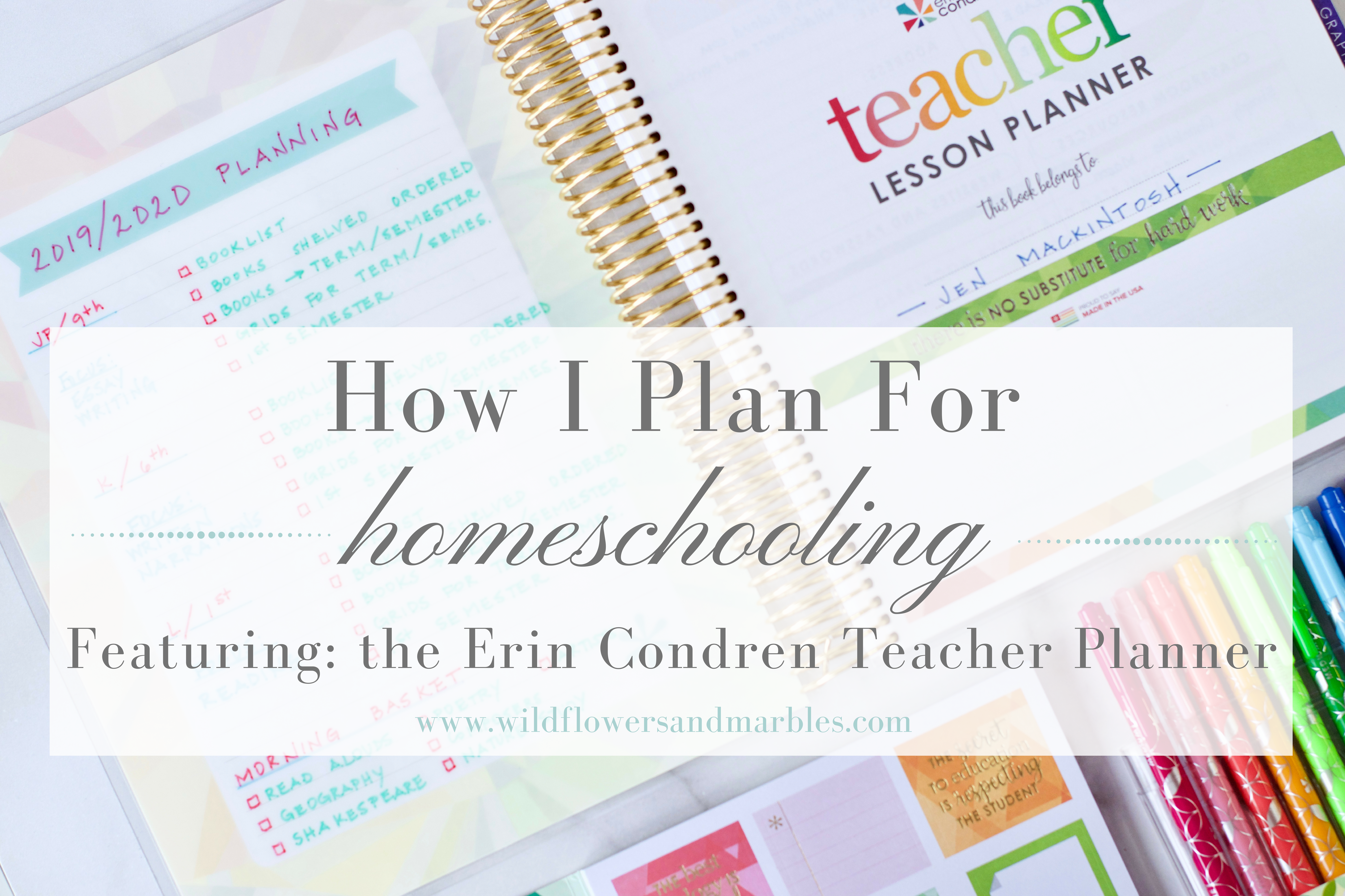 How I Plan For Homeschooling