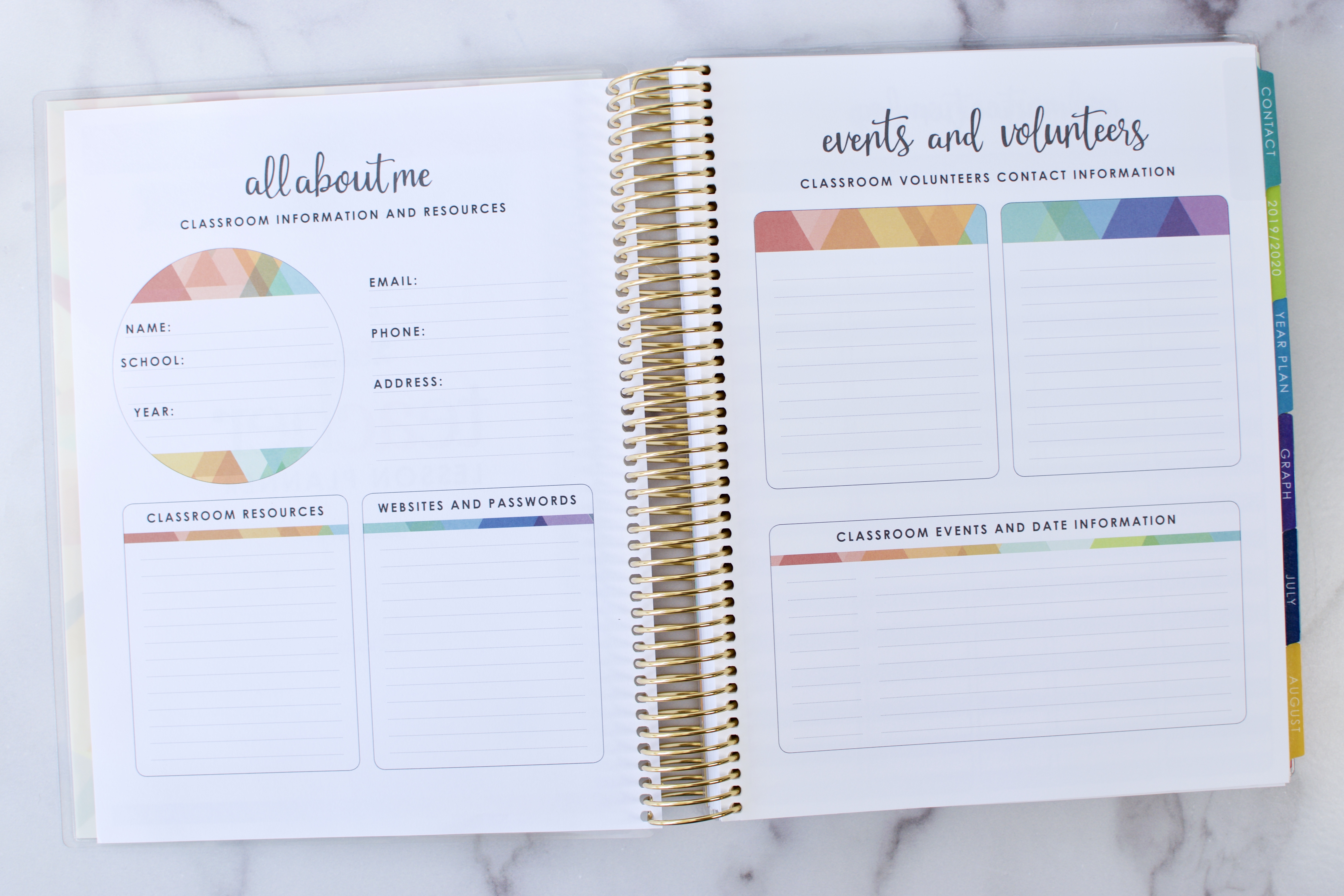 How I Use the Erin Condren Teacher Planner for my Blog and Business — Rainy  Day Embroidery