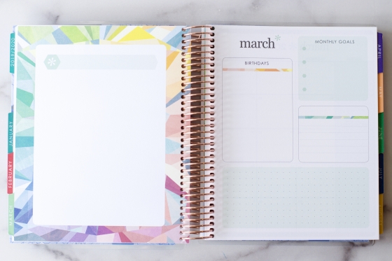 Erin Condren Deluxe Monthly Planner Review Wildflowers And Marbles 5581